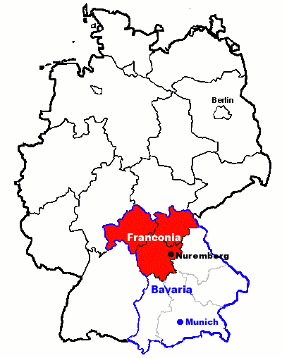 Нюрнберг карта германии